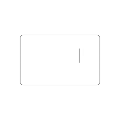 Custom Plastic 3.375" x 2.125" H Punch-Out Cards