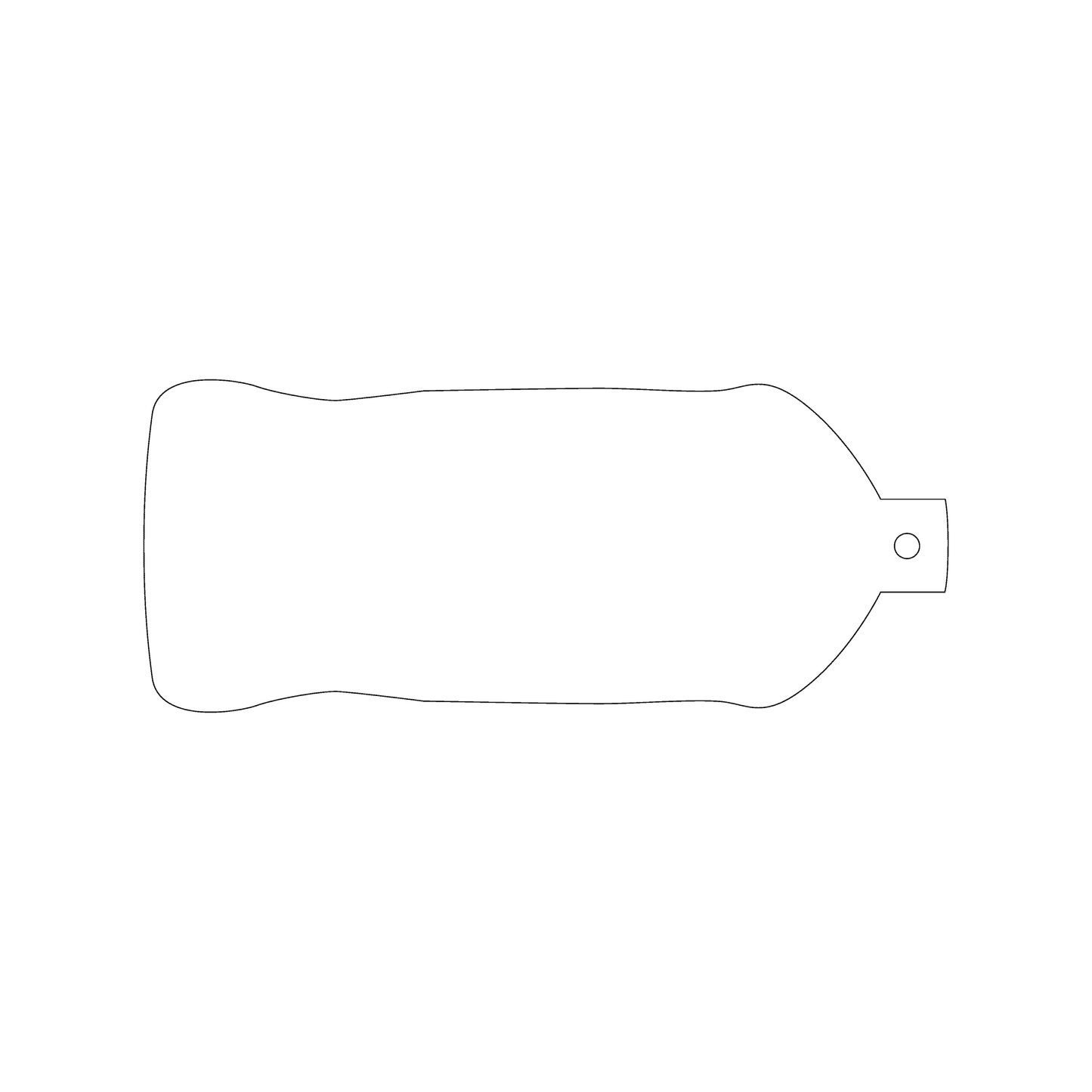 Custom Plastic 6" x 2.48" Bottle Shape Tags
