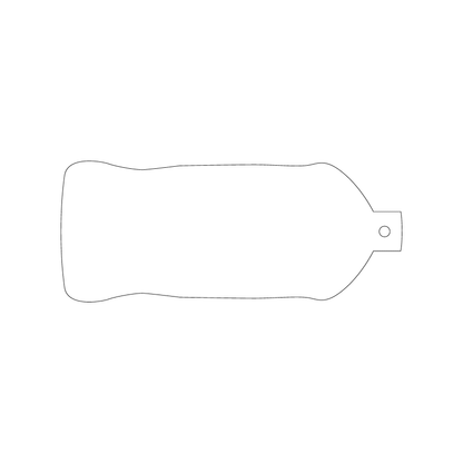 Custom Plastic 6" x 2.48" Bottle Shape Tags