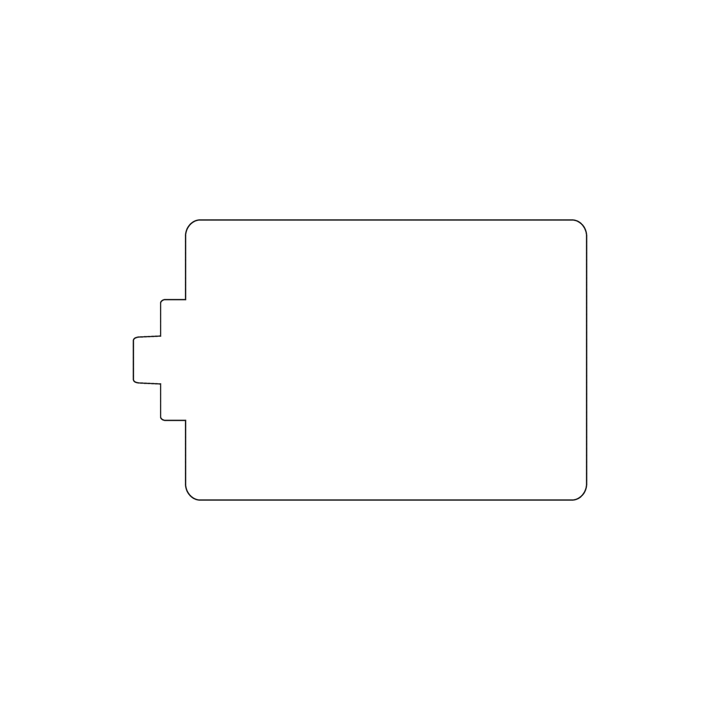 Custom Plastic 2.75" x 1.7" Extended Layer Cards