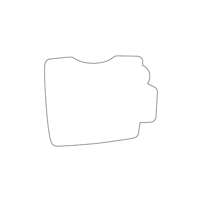 Custom Plastic 2.5" x 2" Viewfinder Shape Cards