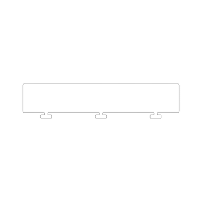 Custom Plastic 9" x 2" Insert Rulers