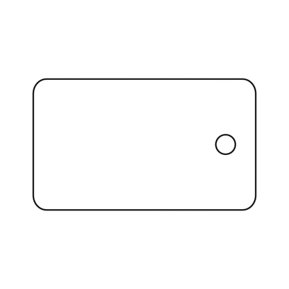 Custom Plastic 2.125" x 1.25" Key Tags