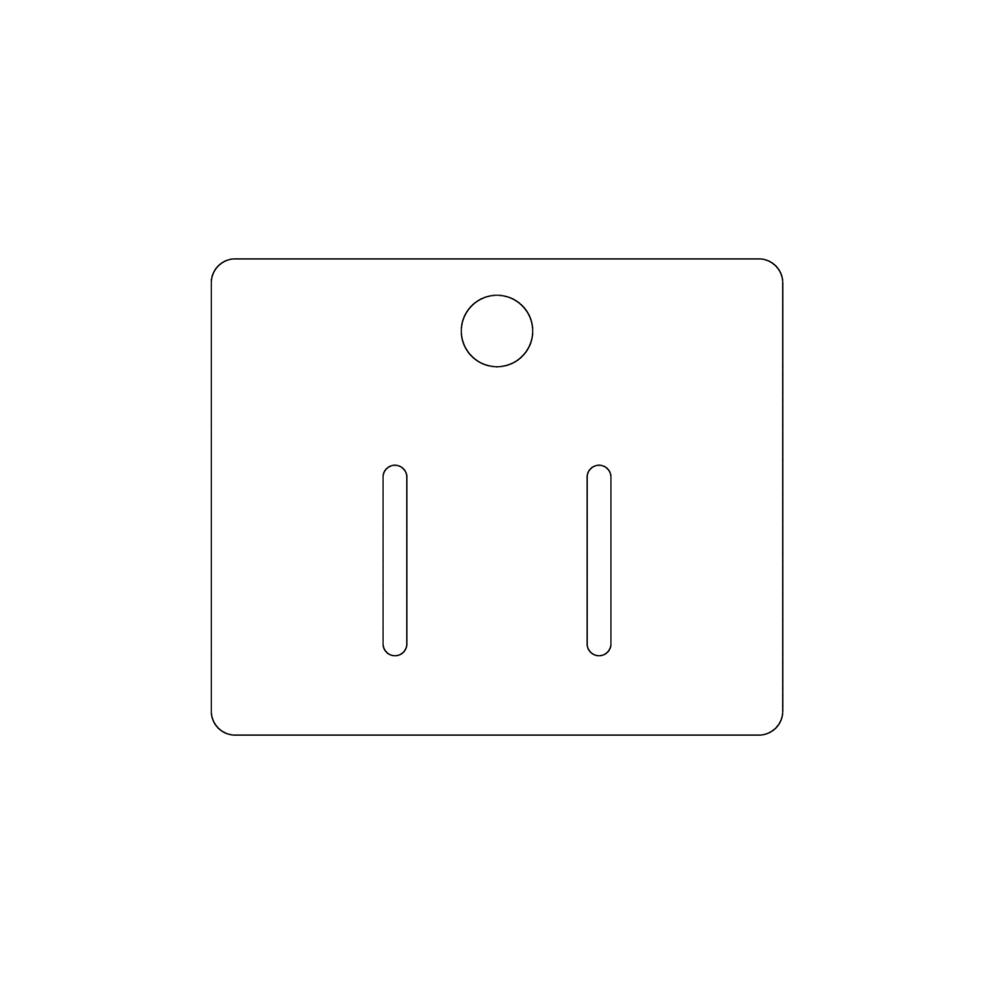 Custom Plastic 2.5" x 3" Product Hang Tags