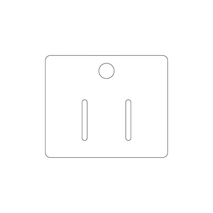 Custom Plastic 2.5" x 3" Product Hang Tags
