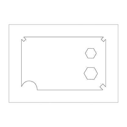Custom Plastic 3.375" x 2.125" Gauge Tool Other