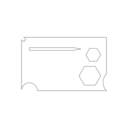 Custom Plastic 3.375" x 2.125" Gauge Tools