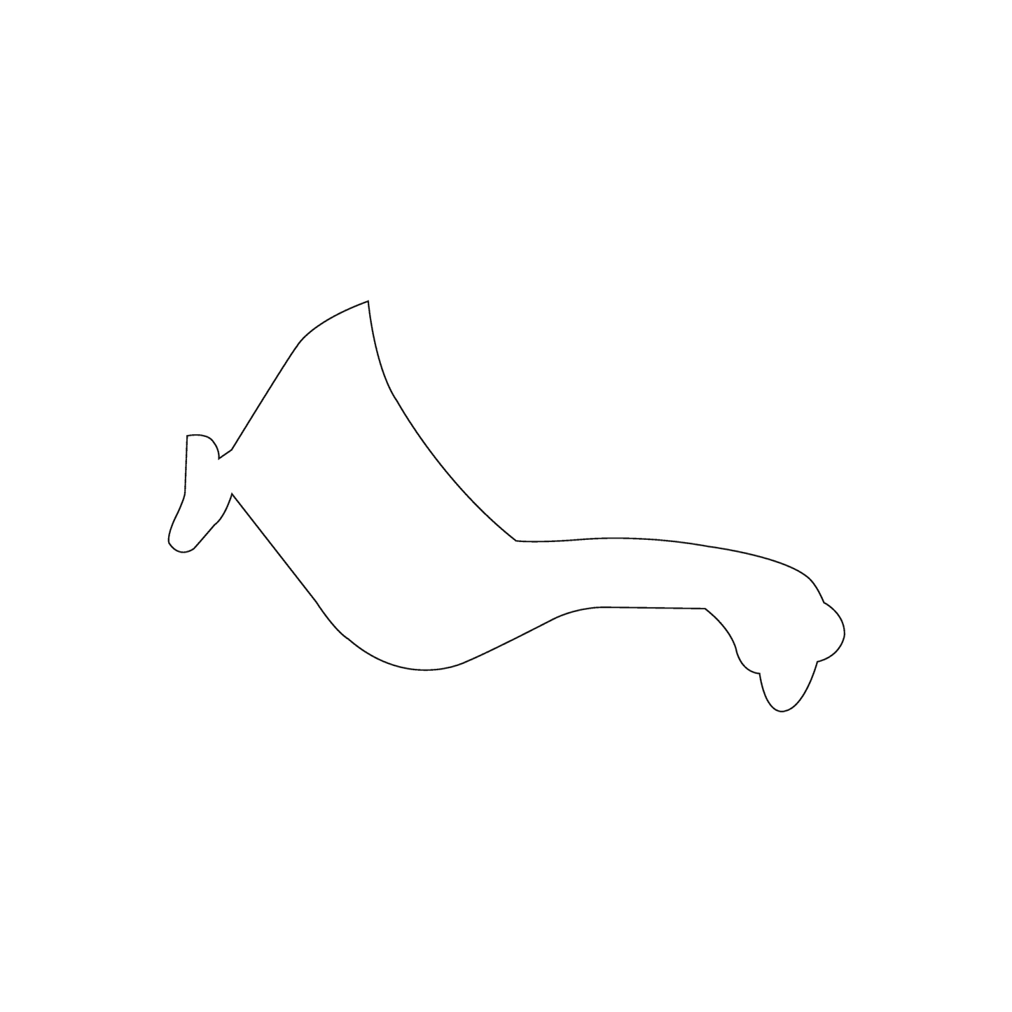 Custom Plastic 2.125" x 3.5" Goose Shape Cards
