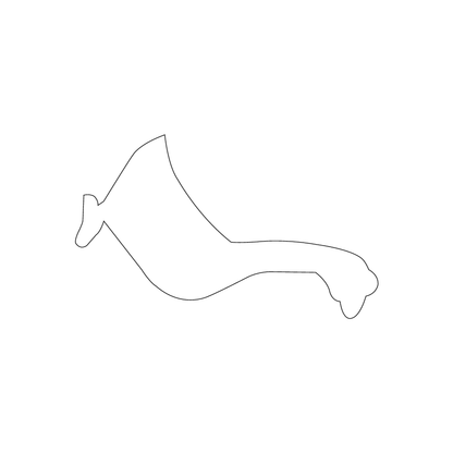 Custom Plastic 2.125" x 3.5" Goose Shape Cards