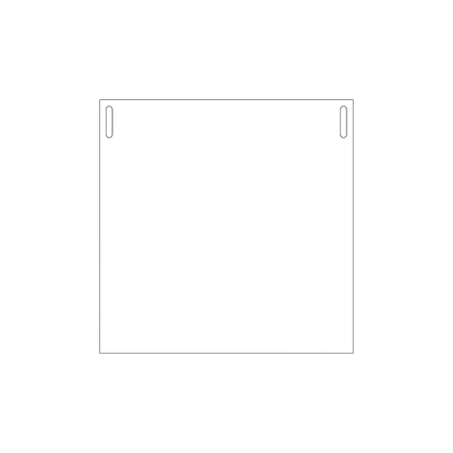 Custom Plastic 5" x 5" Two Vertical Slot Signs