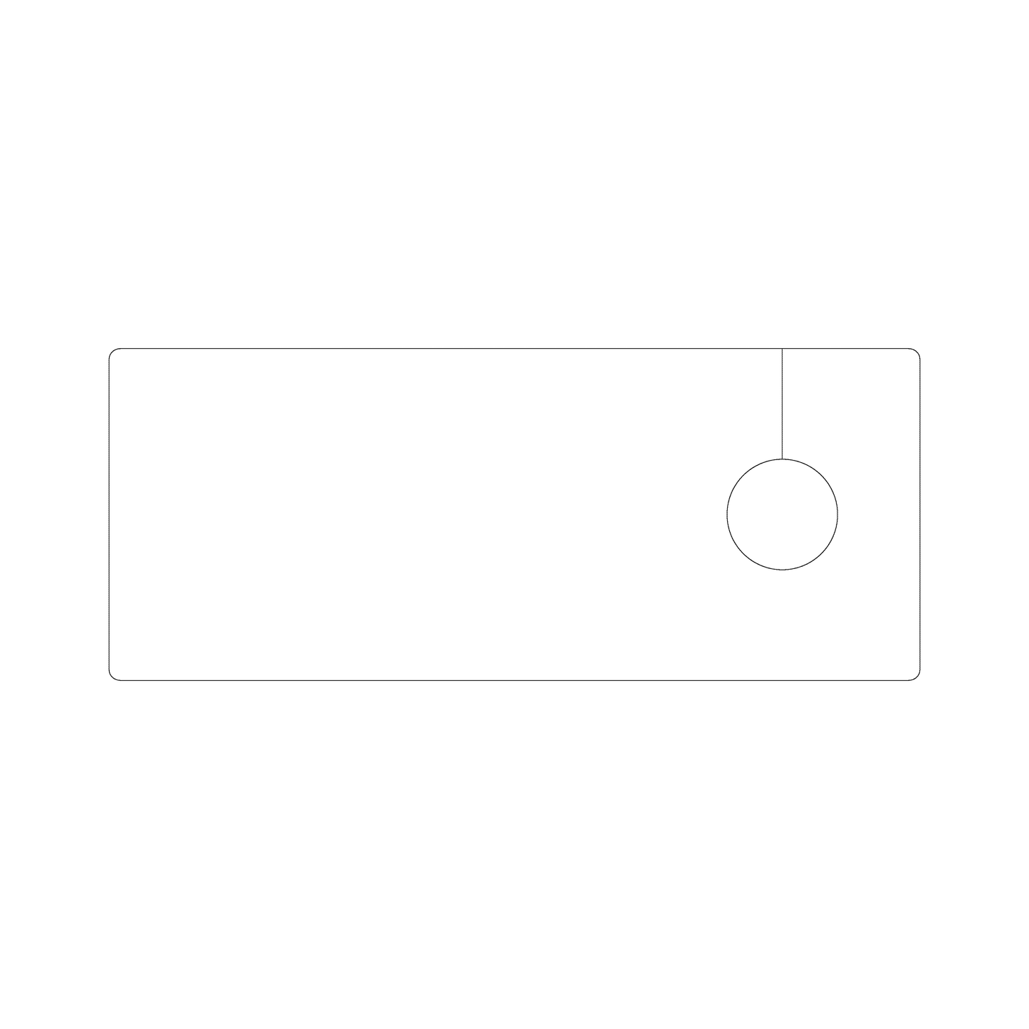 Custom Plastic 4.5" x 11" Door Hangers