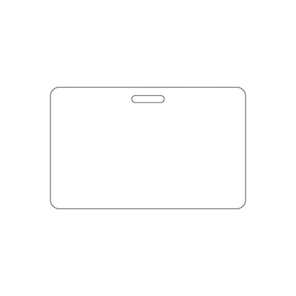 Custom Plastic 3.3125" x 2.062" Horizontal Badges