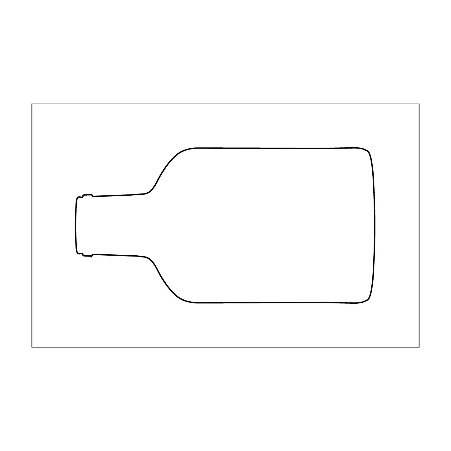 Custom Plastic 3.375" x 1.75" Bottle Shape Cards