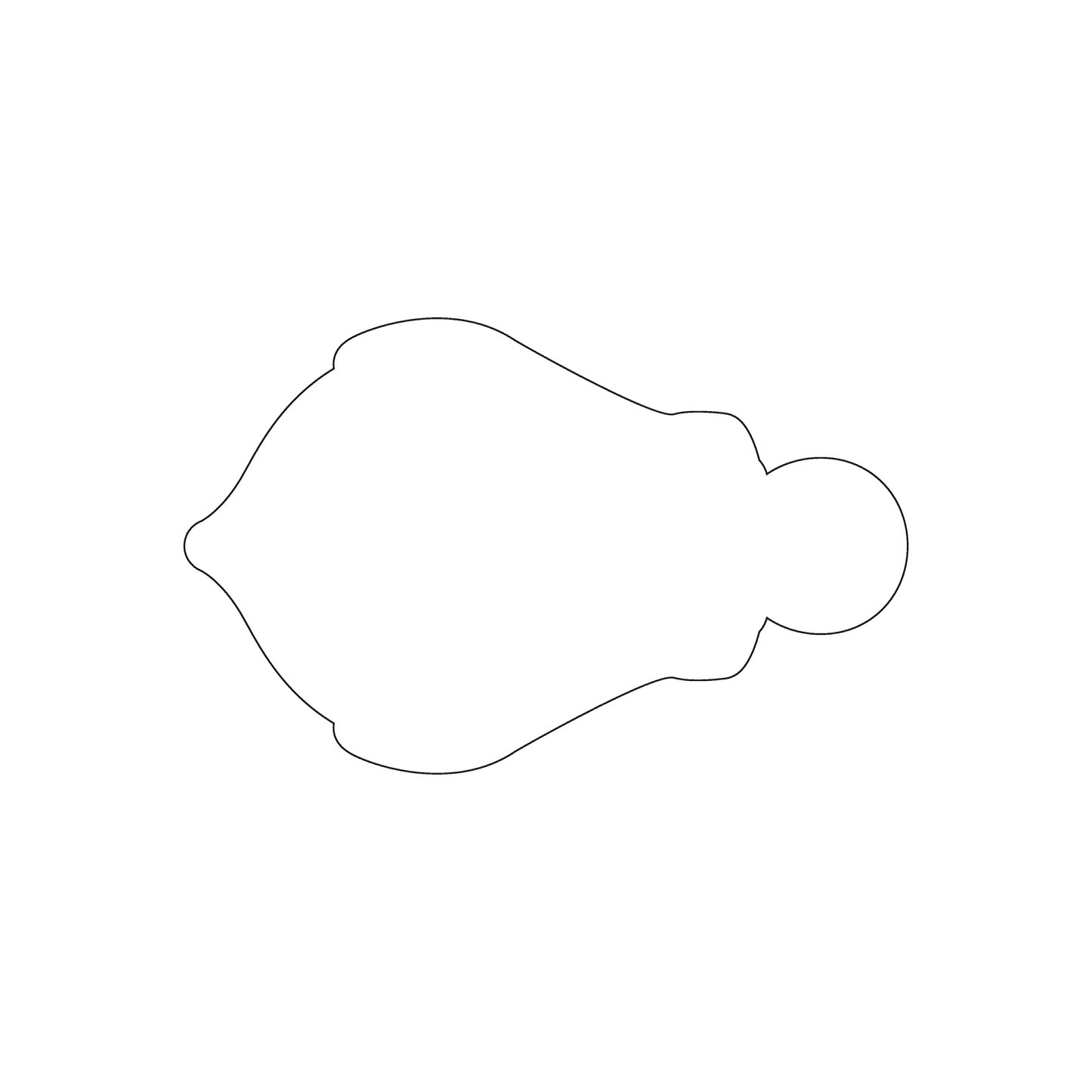 Custom Plastic 3.375" x 2.125" Anchor Shape Cards