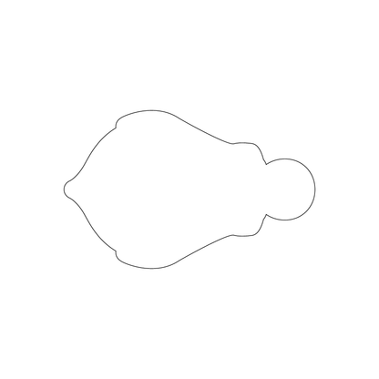 Custom Plastic 3.375" x 2.125" Anchor Shape Cards