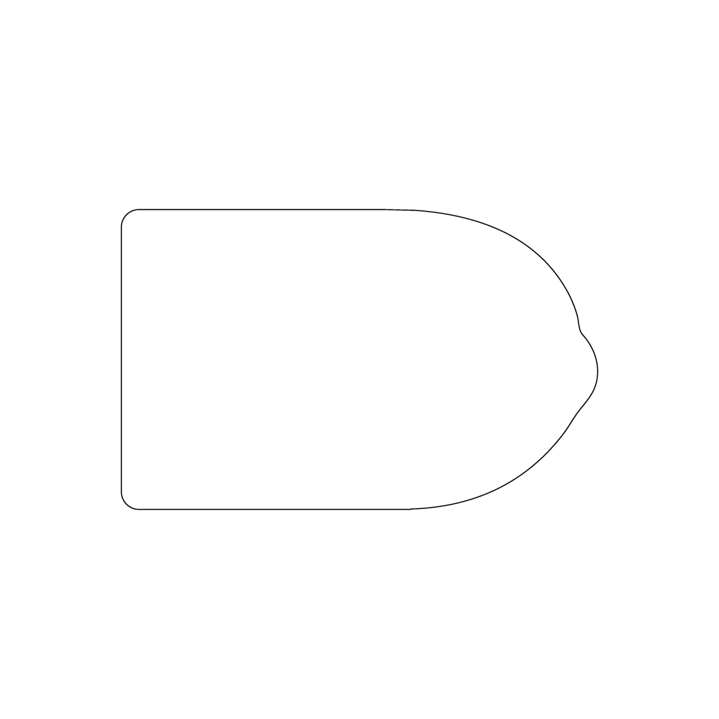 Custom Plastic 3.375" x 2.125" Rounded Bump Cards