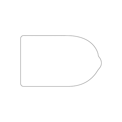 Custom Plastic 3.375" x 2.125" Rounded Bump Cards