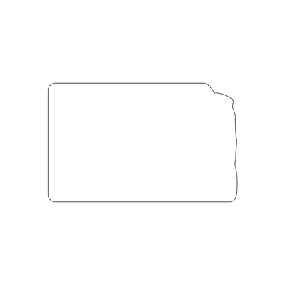 Custom Plastic 3.375" x 2.125" Ridged Side Cards