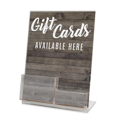Selflane Gift Card and Backer Display Stand