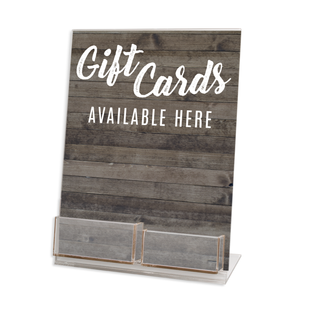Gift Card and Envelope Display Stand