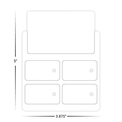 EMI Fundraising Punch Out Combo Card with Four Key Tags