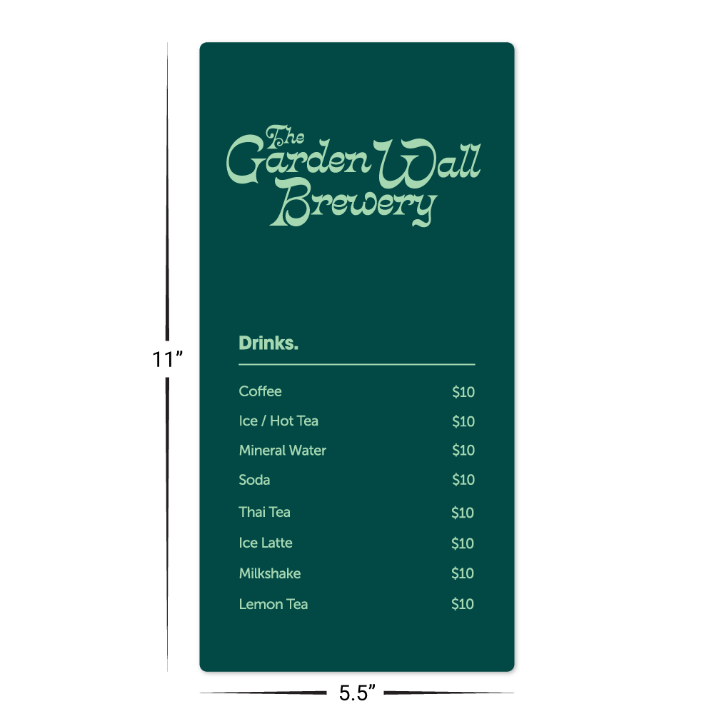 Custom Menu/Signage - 11