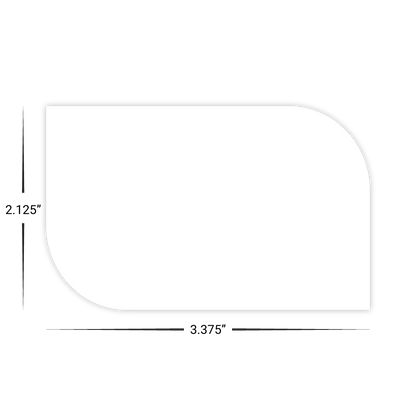 Custom Plastic 3.375" x 2.125" Leaf Cards