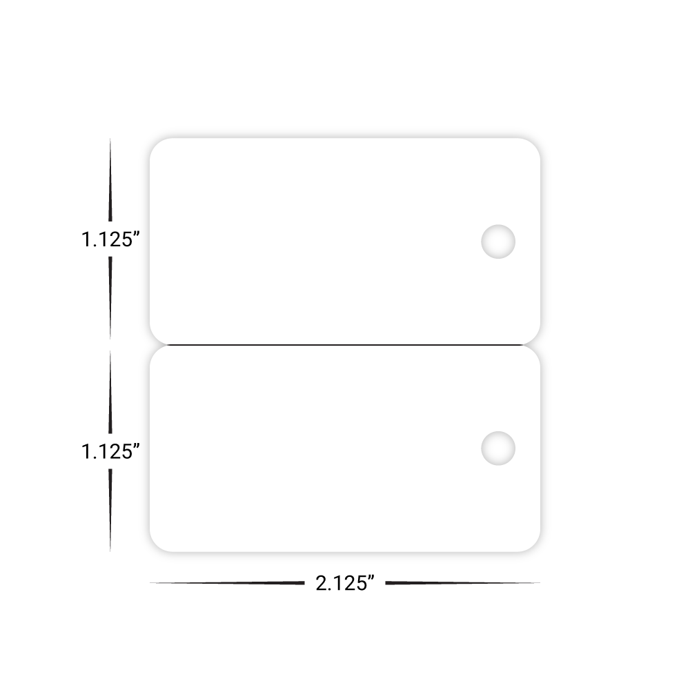 Custom Plastic 2 Key Tag Combo