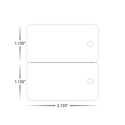 Custom Plastic 2 Key Tag Combo
