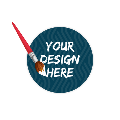 Custom Plastic 2.375" x 2.375" Circle Cards
