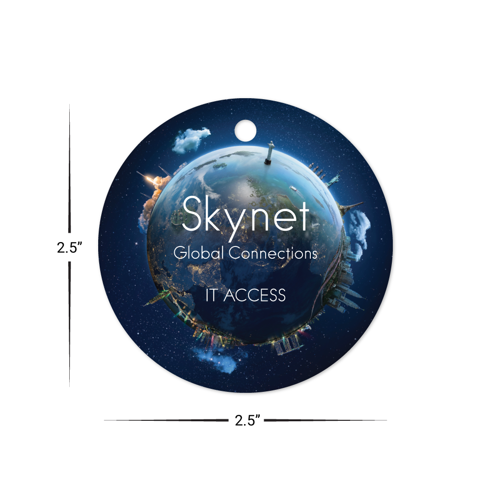 Custom Plastic 2.5" Circle Tags