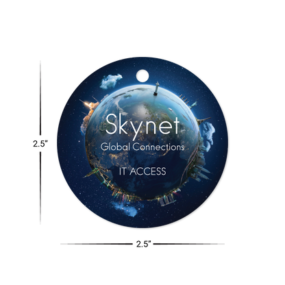 Custom Plastic 2.5" Circle Tags