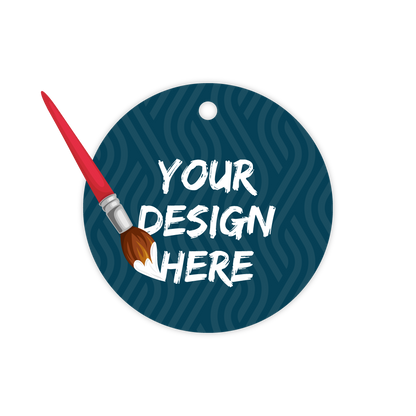 Custom Plastic 2.5" Circle Tags
