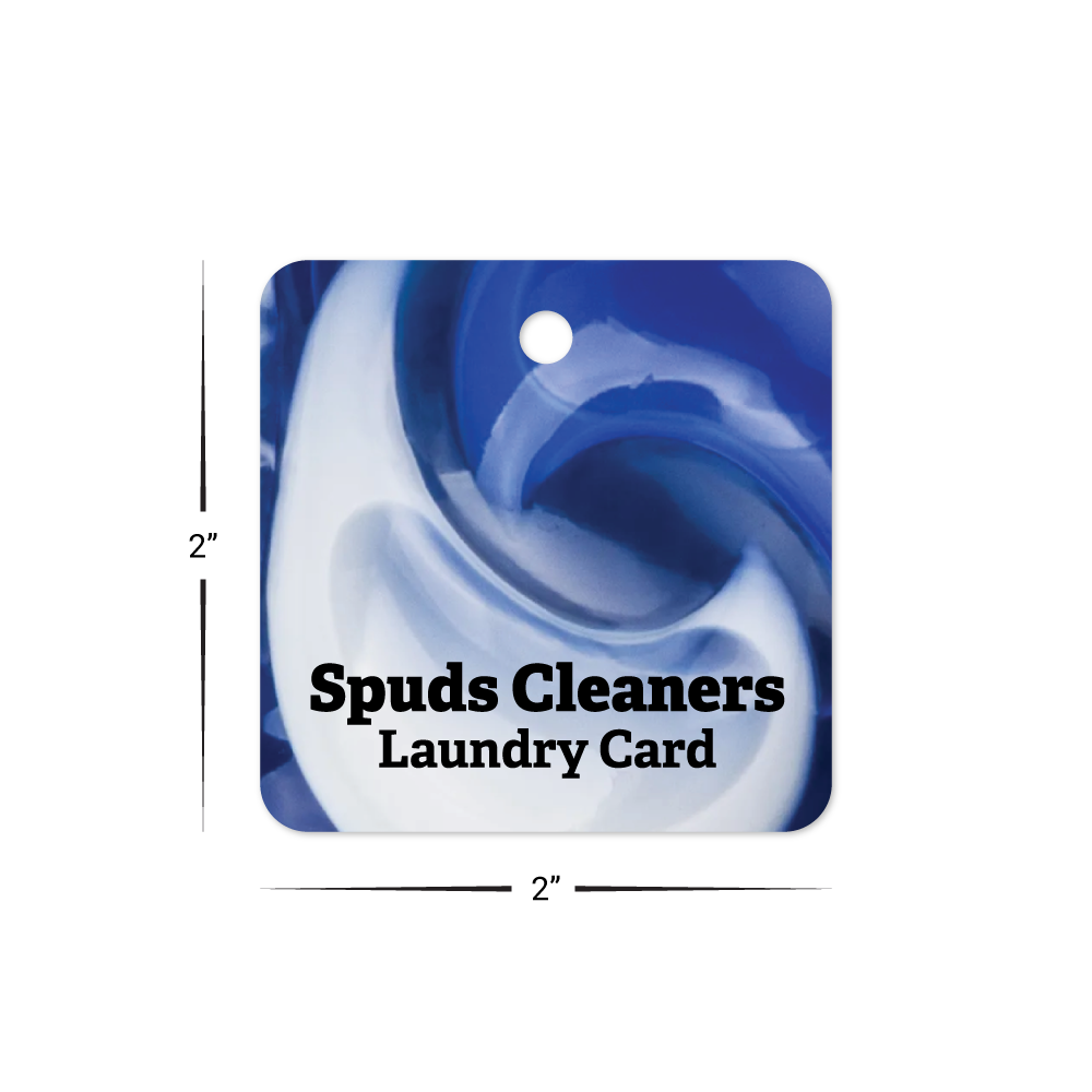 Custom Plastic 2" x 2" Square Key Tags