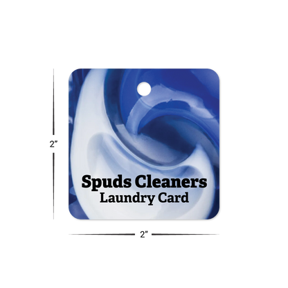 Custom Plastic 2" x 2" Square Key Tags