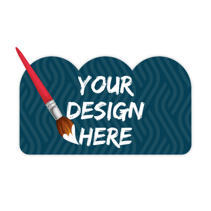 Custom Plastic 3.5" x 2" 3 Bump Shape Cards