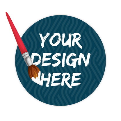 Custom Plastic 3.5" x 3.5" Circle Cards