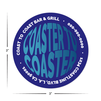 Custom Coasters - 3" x 3"