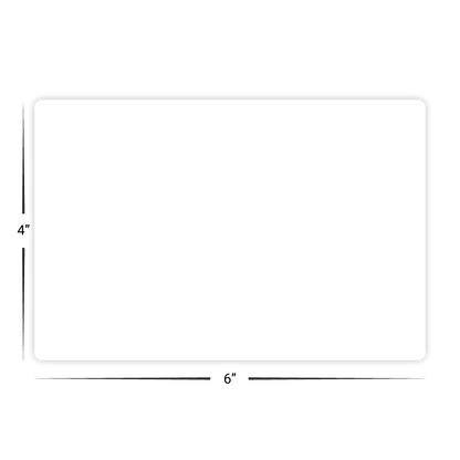 Custom Plastic 4" x 6" Large Cards