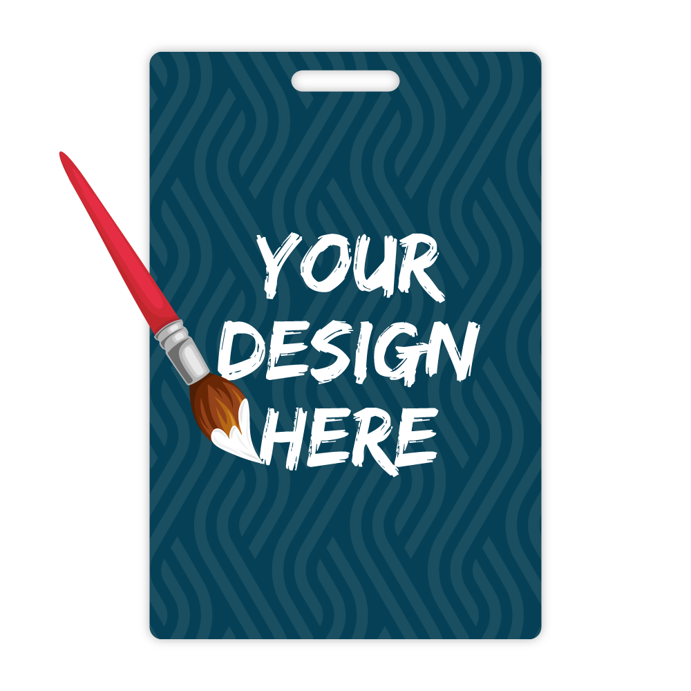 Custom Plastic 4" x 6" Vertical Badges