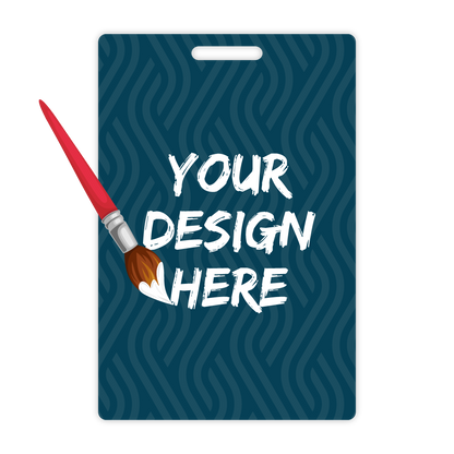 Custom Plastic 4" x 6" Vertical Badges