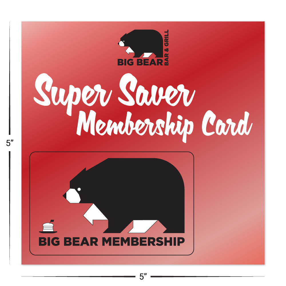 Custom Plastic 5" x 5" Square with Punch-Out Card