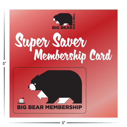 Custom Plastic 5" x 5" Square with Punch-Out Card