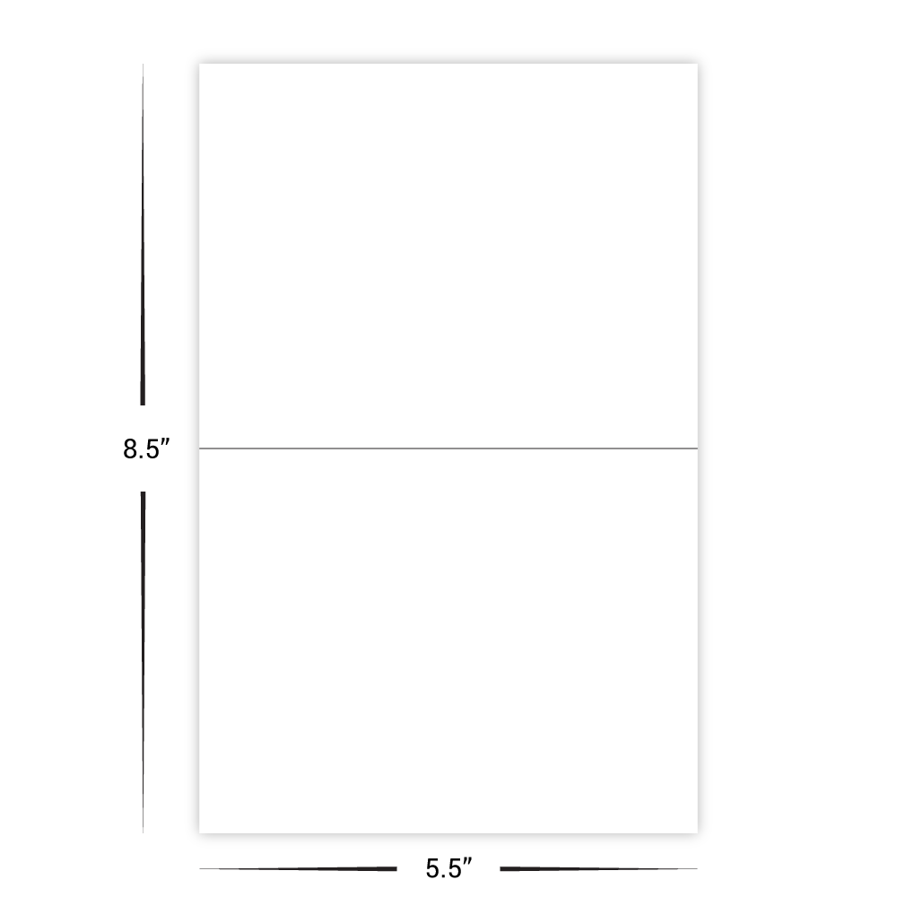 Custom Tall Paper Gift Card Holders - No Slits