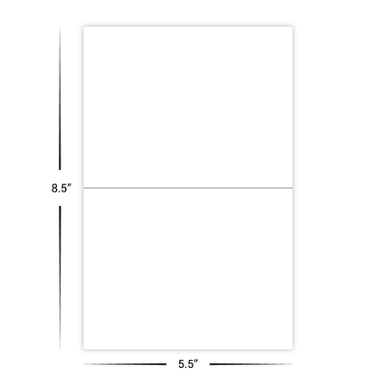 Custom Tall Paper Gift Card Holders - No Slits