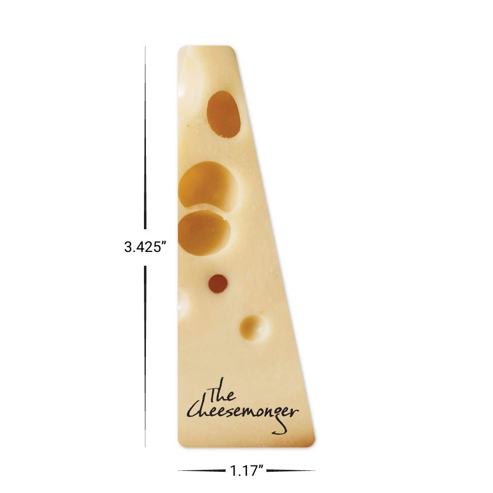 Custom Plastic 3.425" x 1.17" Angled Card