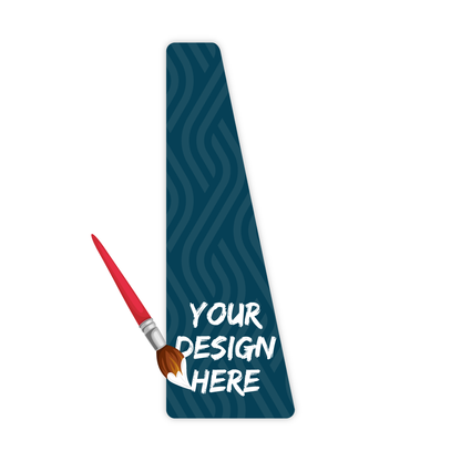 Custom Plastic 3.425" x 1.17" Angled Card