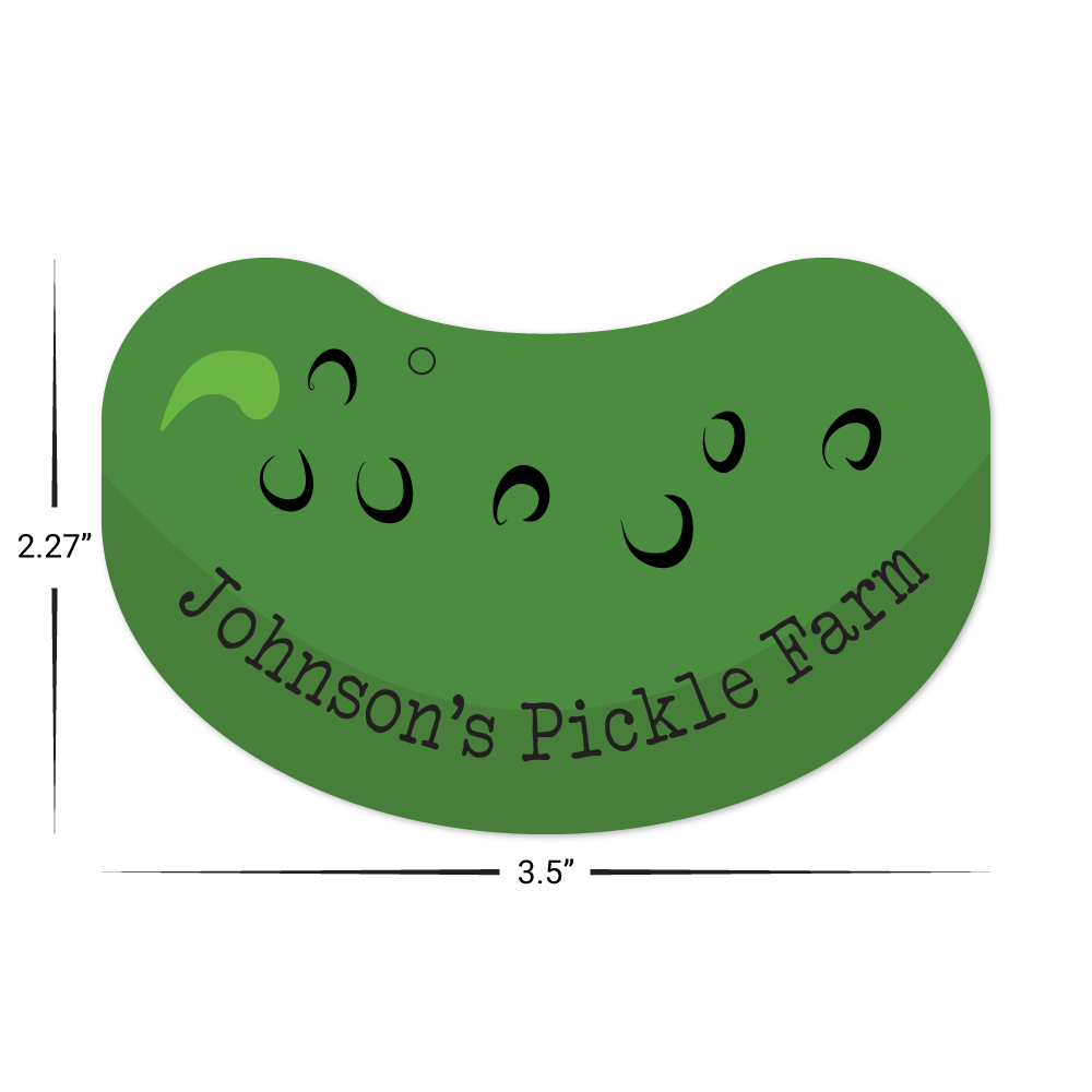 Custom Plastic 3.5" x 2.27" Arch Shape Cards