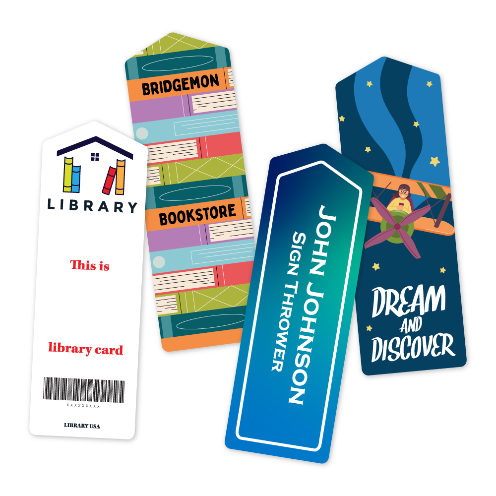 Custom Plastic 2" x 6" Arrow Bookmarks