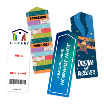Custom Plastic 2" x 6" Arrow Bookmarks